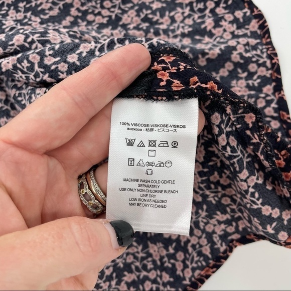 Free People Clara Dress NWT Wrap Ditsy Floral 90s Y2K Boho Mini Dress Small - Picture 11 of 16